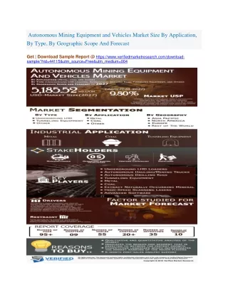 autonomous mining equipment and vehicles market