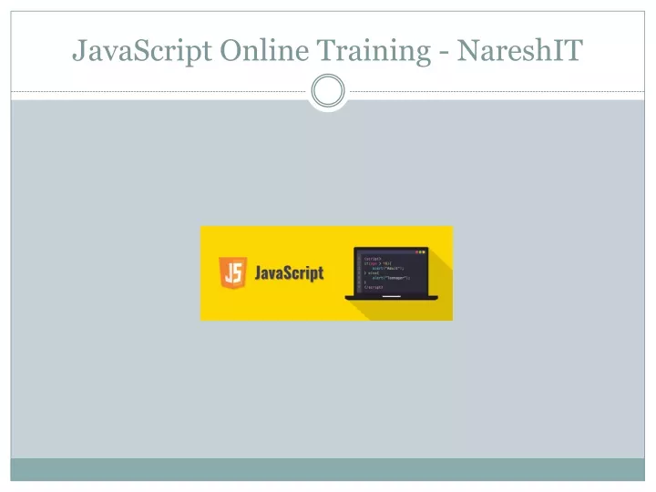 javascript online training nareshit