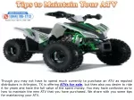 Tips to Maintain Your ATV - slide 1