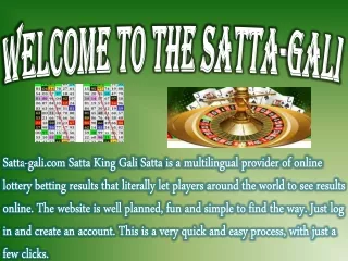 welcome to the satta gali