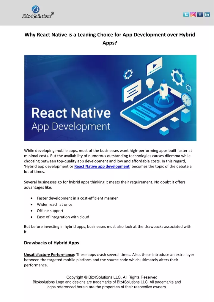 why react native is a leading choice