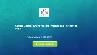 global opioids drugs market insights and forecast