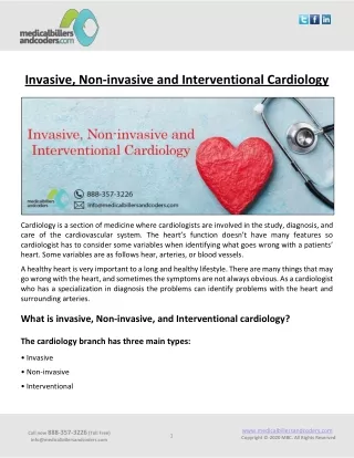 invasive non invasive and interventional