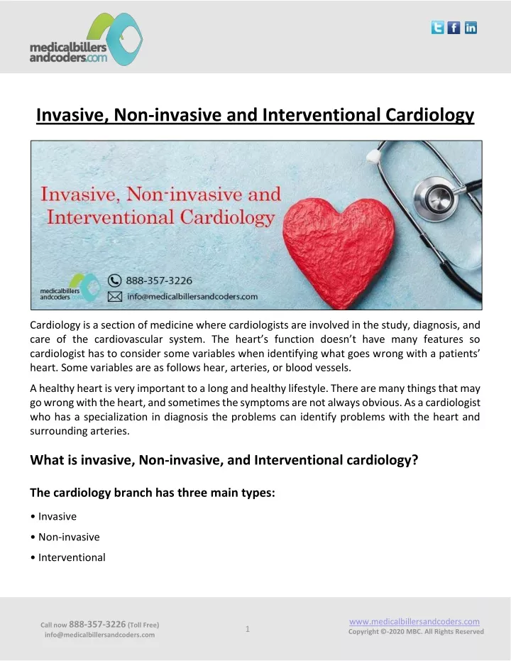 invasive non invasive and interventional