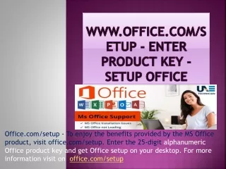 www office com setup enter product key setup office