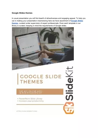 google slides themes in usual presentation
