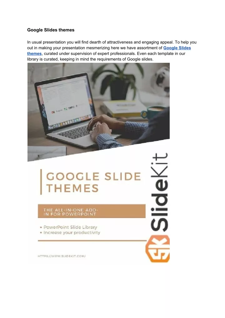 google slides themes in usual presentation