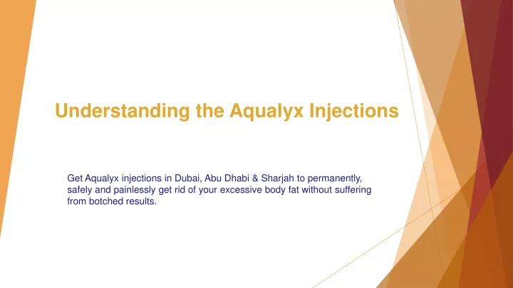 understanding the aqualyx injections