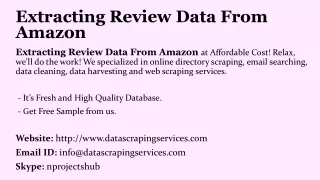 extracting review data from amazon