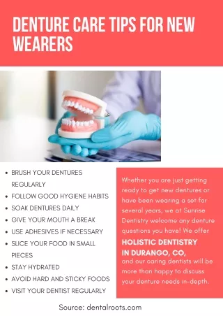 denture care tips for new wearers