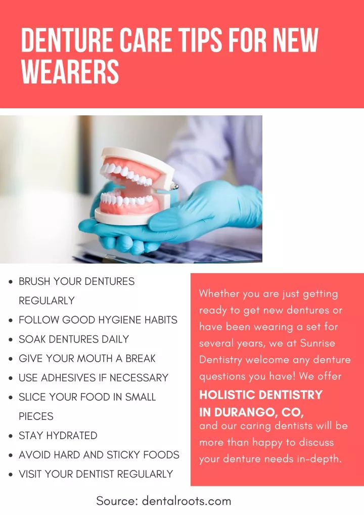 denture care tips for new wearers