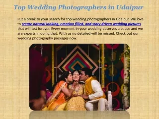 Top Wedding photographers in Udaipur