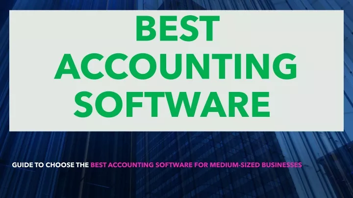 best accounting software