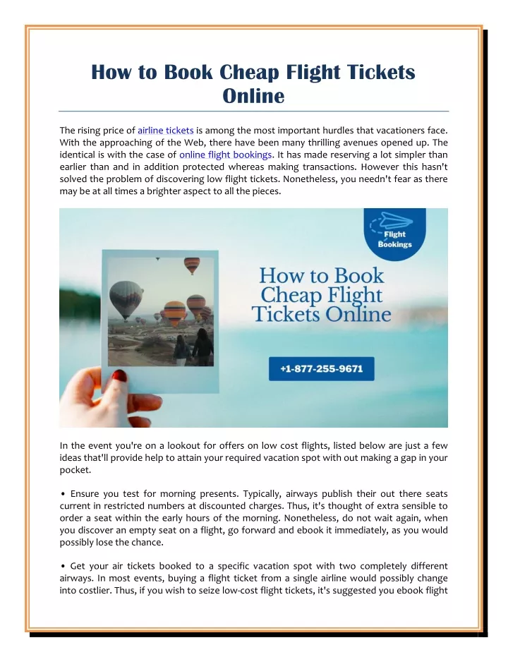 how to book cheap flight tickets online