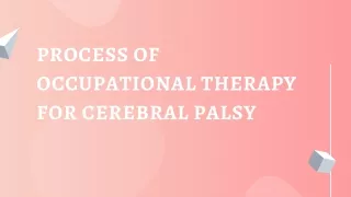 process of occupational therapy for cerebral palsy