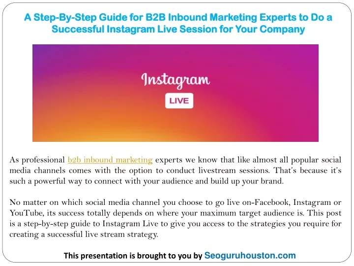 a step by step guide for b2b inbound marketing