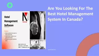 "Are you looking for the best hotel management system in Canada? "