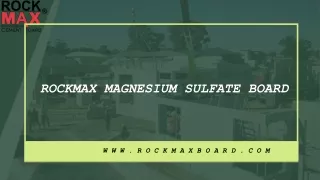 Magnesium Sulfate Board Prevents Dampness