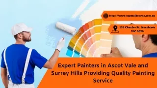 Expert Painters in Ascot Vale and Surrey Hills Providing Quality Painting Service