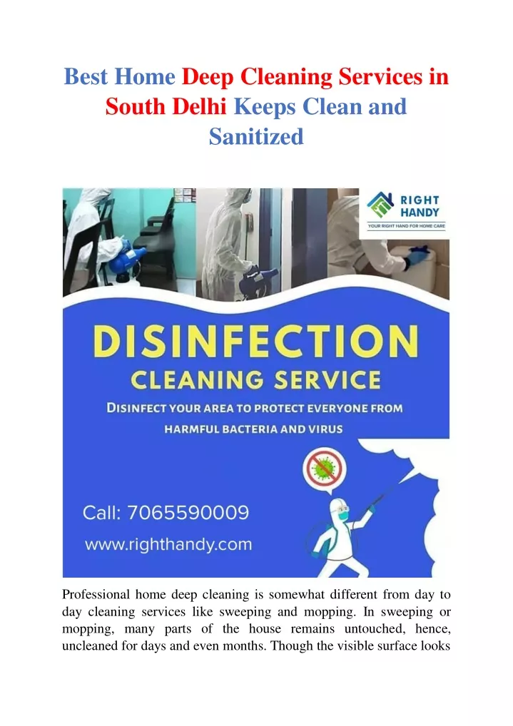 best home deep cleaning services in south delhi