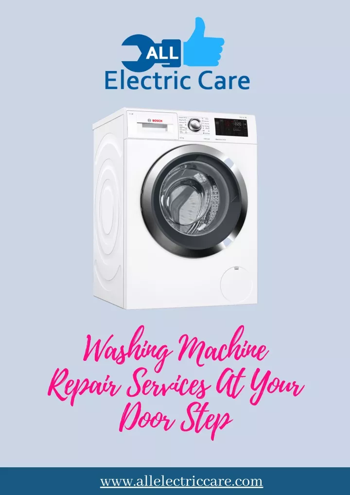 washing machine repair services at your door step