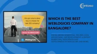 Best SEO company  In Bangalore | weblogicks.com