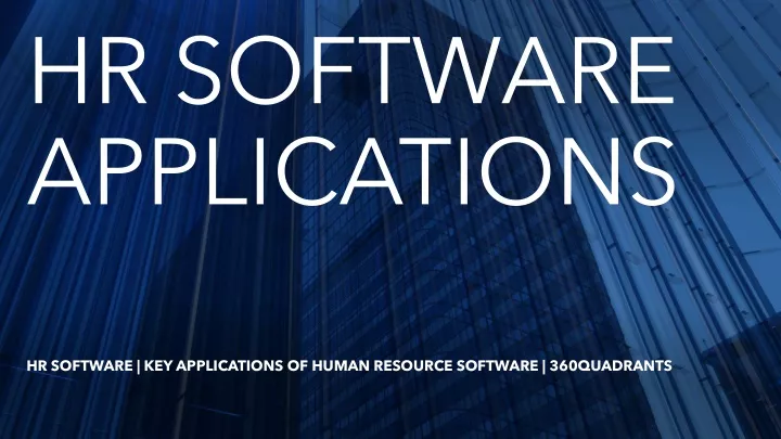 hr software applications