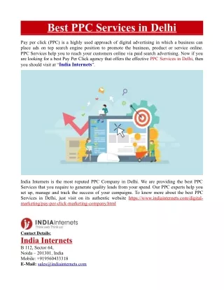 best ppc services in delhi