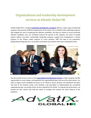Organizational and leadership development services at Advatix Global HR.pdf
