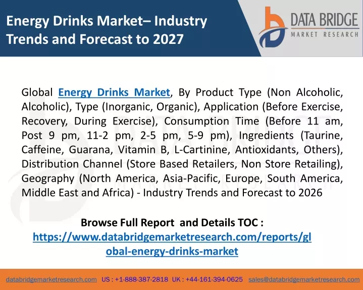 energy drinks market industry trends and forecast