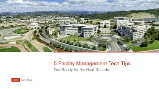 Facility Management Tech tips