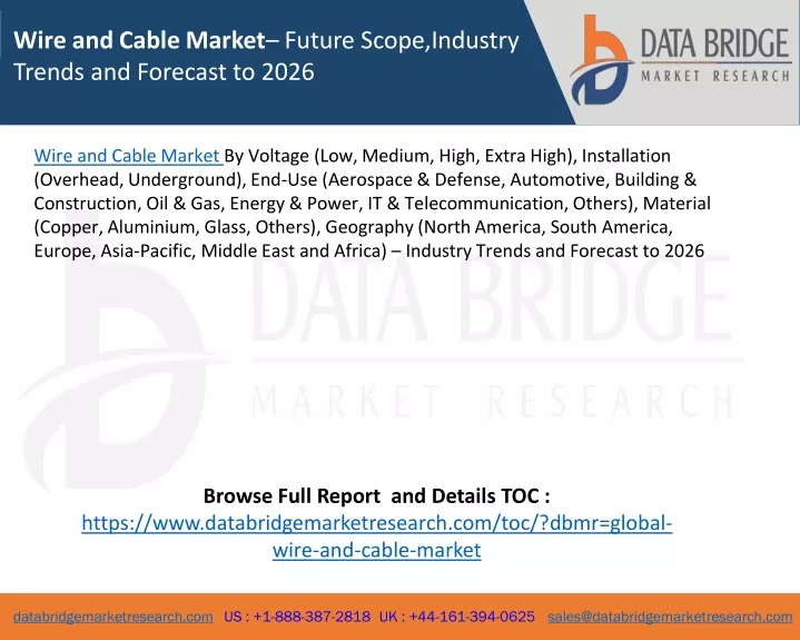 wire and cable market future scope industry