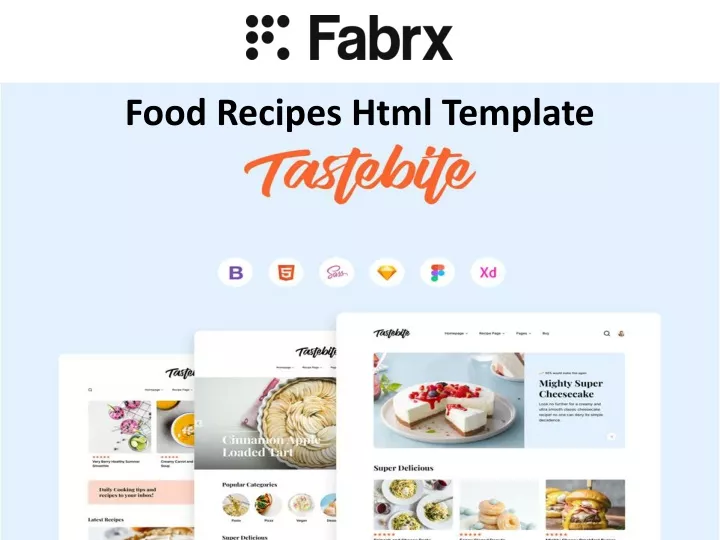 food recipes html template