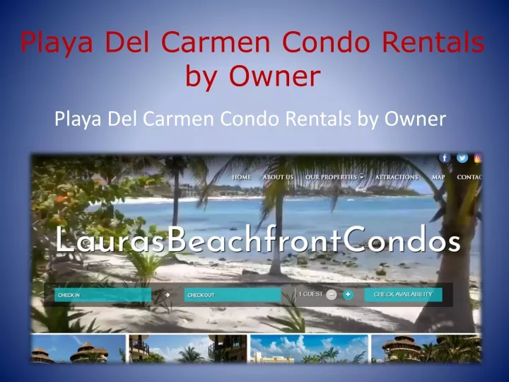 playa del carmen condo rentals by owner