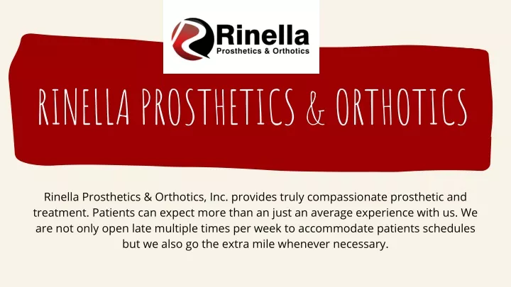 rinella prosthetics orthotics