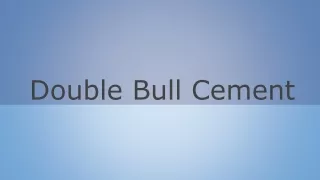 double bull cement