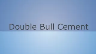 double bull cement
