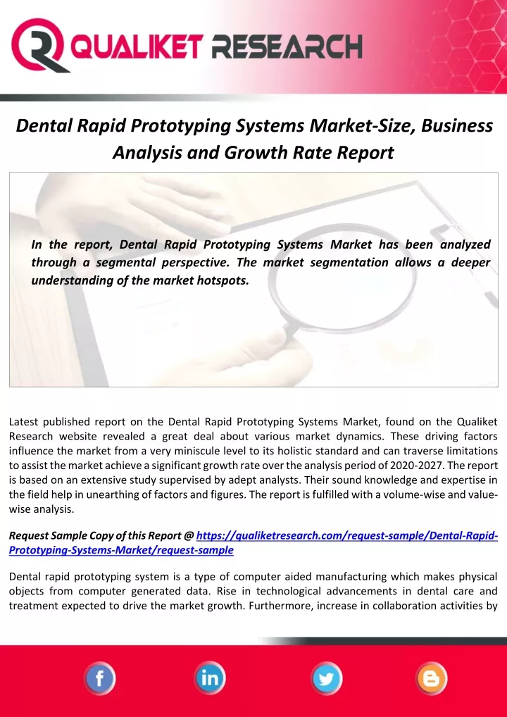 dental rapid prototyping systems market size