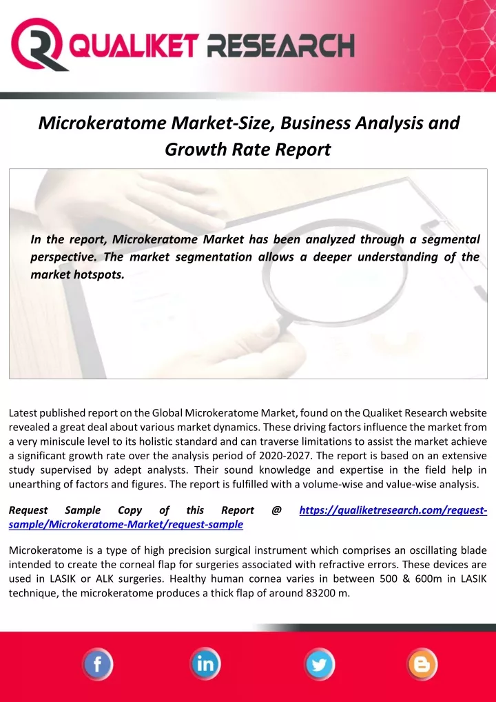 microkeratome market size business analysis