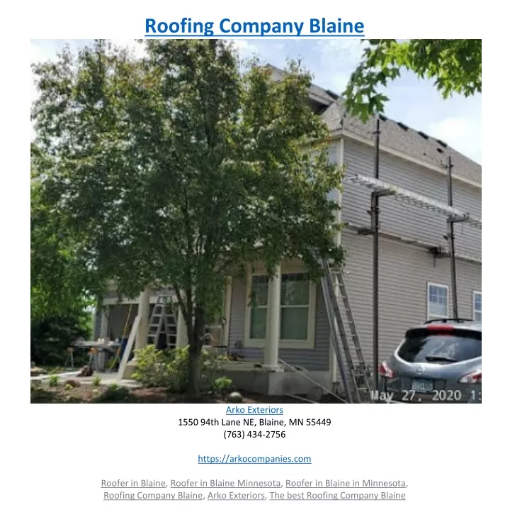 roofing company blaine