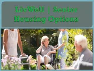 LivWell | Senior Housing Options