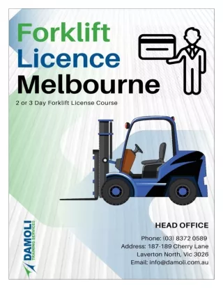 How and what is the requirement for forklift Licence?