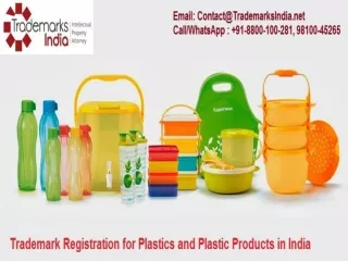 Swift and UP-to-Date Trademark Services for Plastic Products and Goods