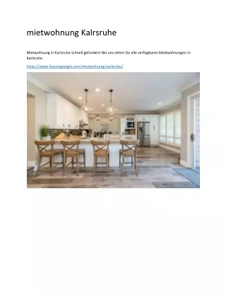 mietwohnung kalrsruhe