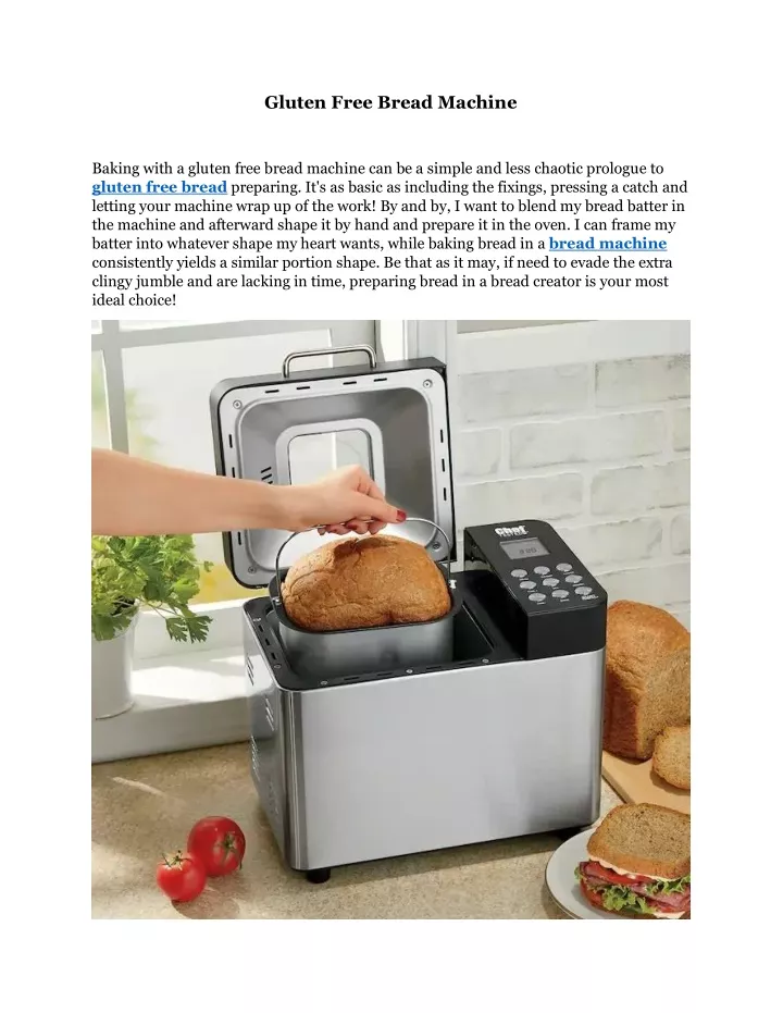 gluten free bread machine