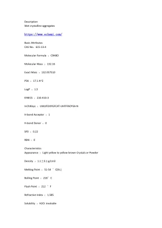 description wet crystalline aggregates