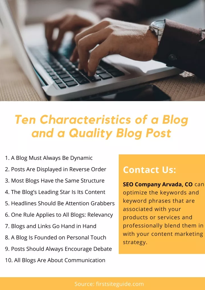 ten characteristics of a blog and a quality blog