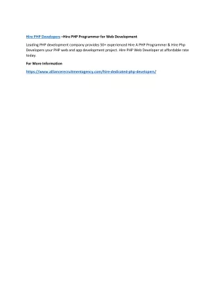 hire php developers hire php programmer
