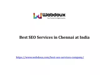 best seo services in chennai at india