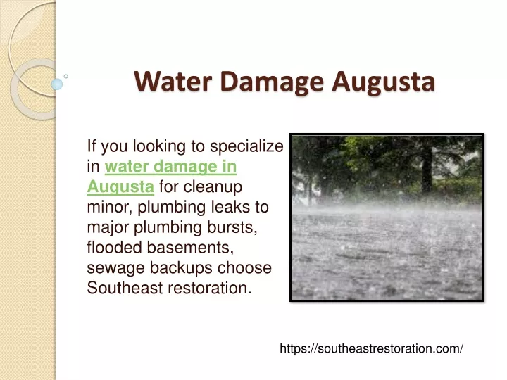 water damage augusta